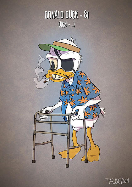 El pato Donald se hace mayor