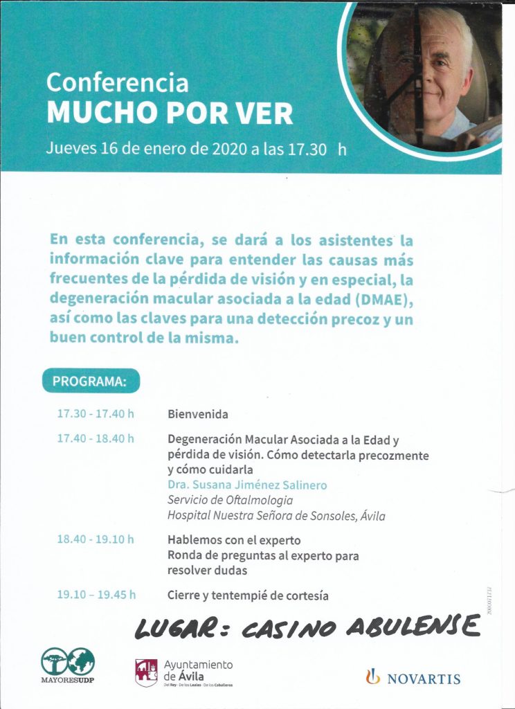 Jornada sobre DMAE en ÁVILA
