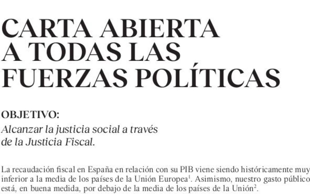 UDP se suma a la petición de una reforma fiscal progresiva tras la pandemia
