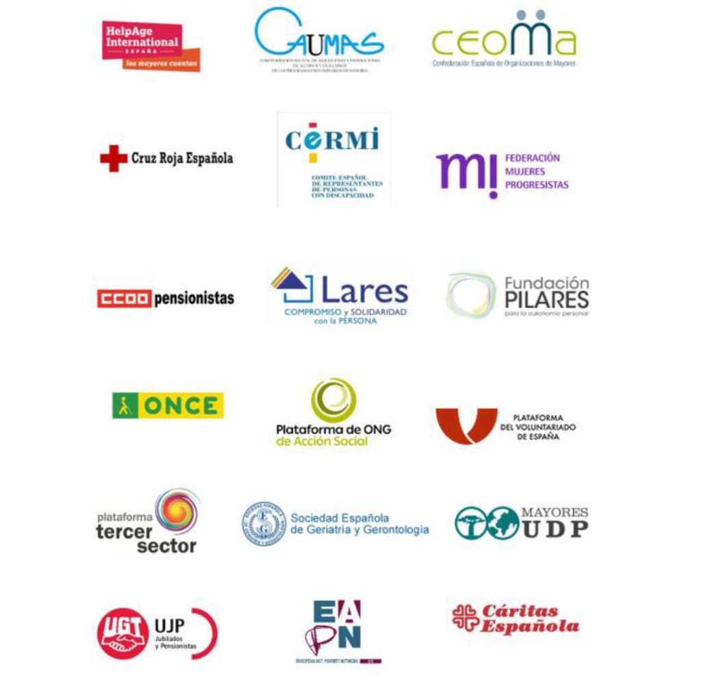 Integrantes de la Mesa Estatal por los Derechos de las Personas Mayores