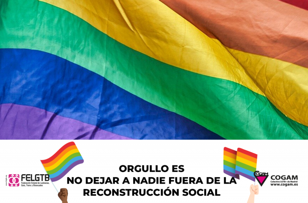 La Unión Democrática de Pensionistas y jubilados de españa UDP, participa en la Manifestación del Orgullo LGTBI 2020