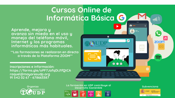 UDP organiza cursos gratuitos y online de Informática Básica
